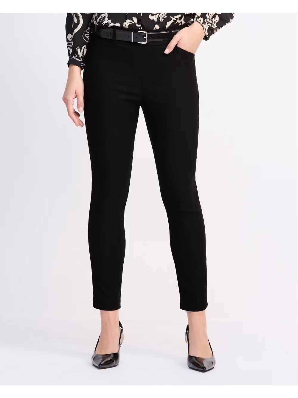 Tribal Black Slim Ankle Pants
